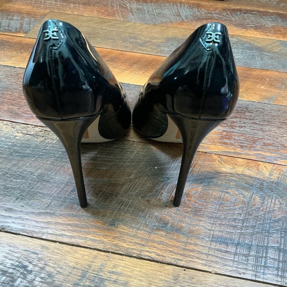Sam Edelman Hazel Black Patent Leather Pointed Toe Stiletto Heels 10 - Picture 8 of 9